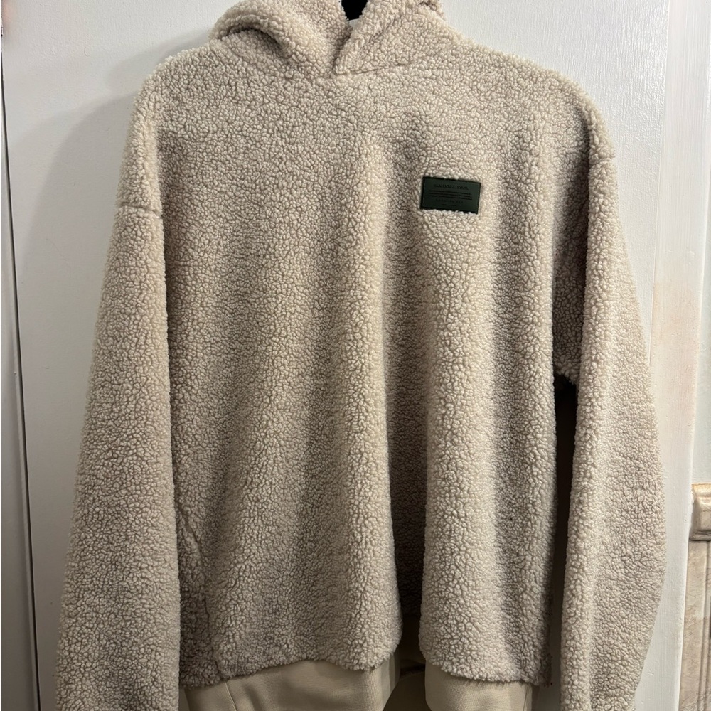 Scotch & Soda Cream / tan Sherpa hoodie